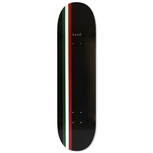 Skateboard Cafe - Stripe Black/Green/Red - 8.25