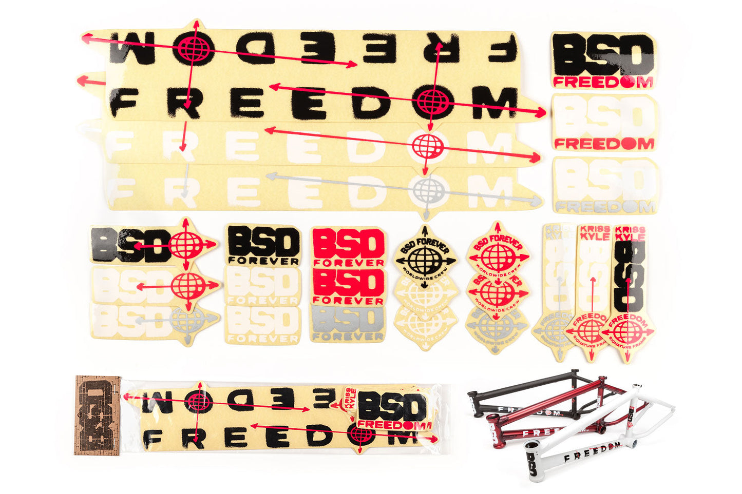 BSD FRAME STICKER PACKS