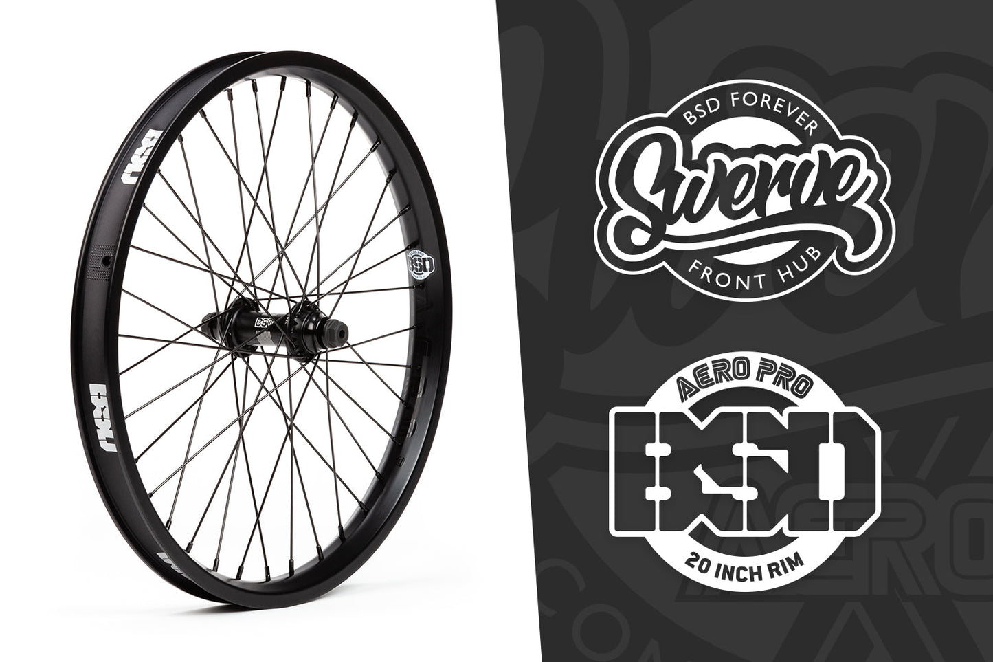 BSD SWERVE X AERO PRO FRONT WHEEL