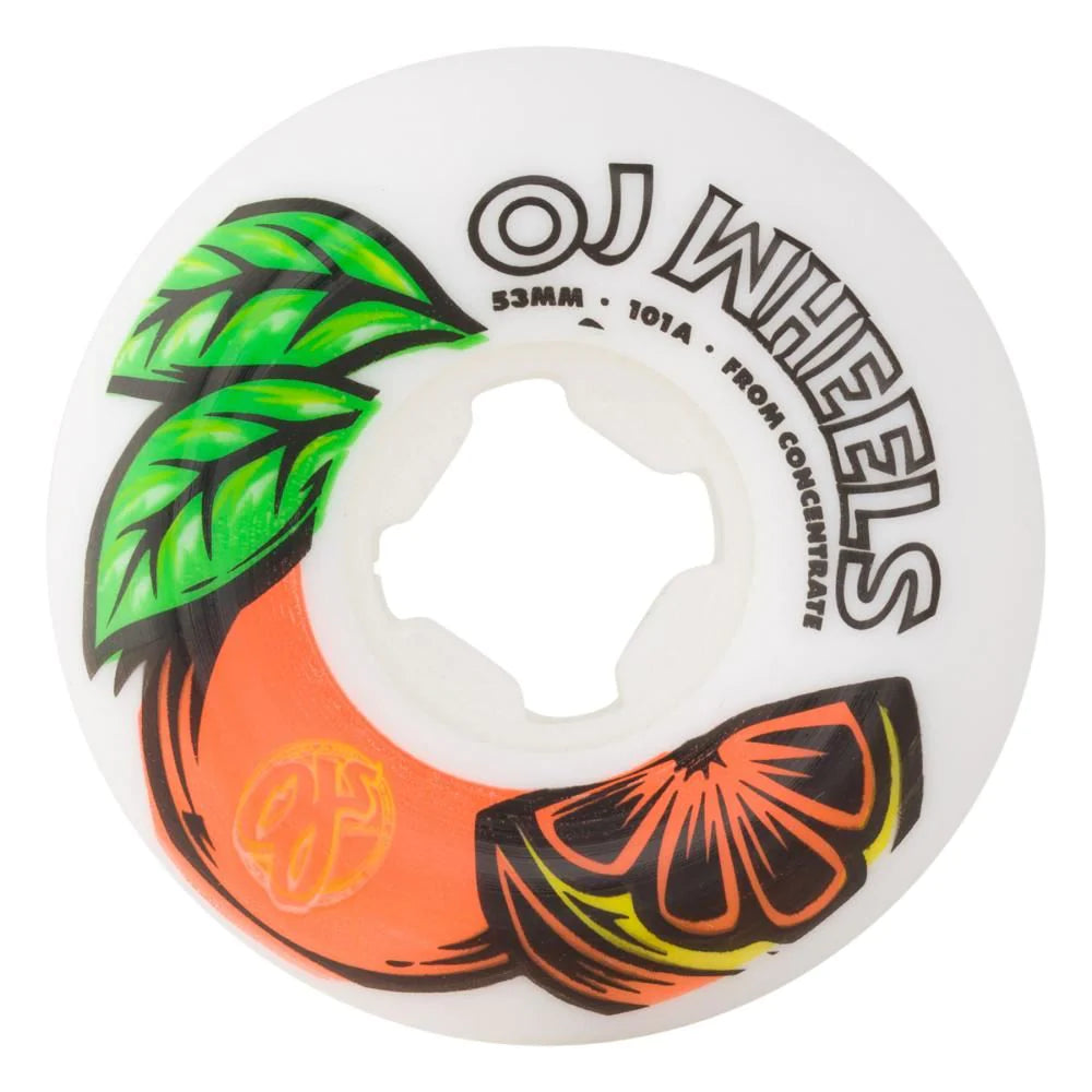 OJ Wheels - From Concentrate Hardline 101a White - 54mm