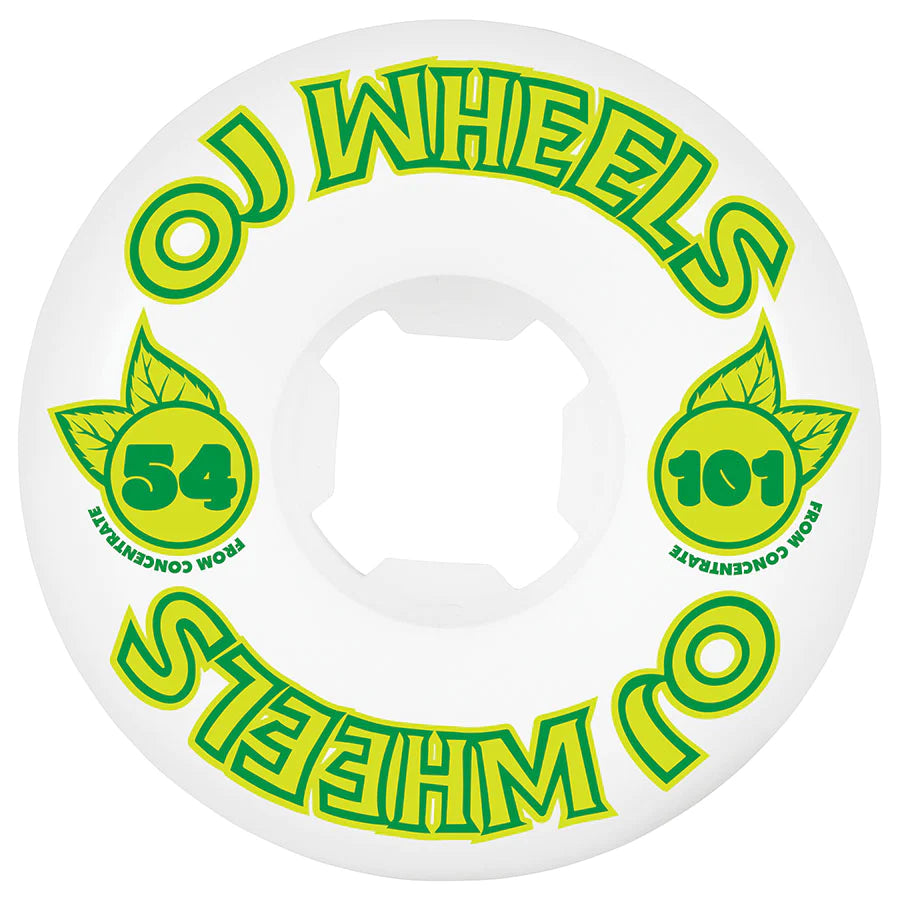 OJ Wheels - From Concentrate Hardline 101a White - 54mm