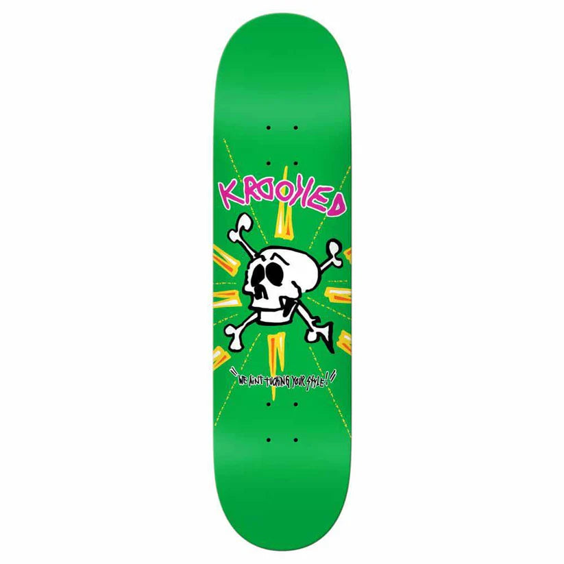 Krooked Deck Style Green 8.12 IN