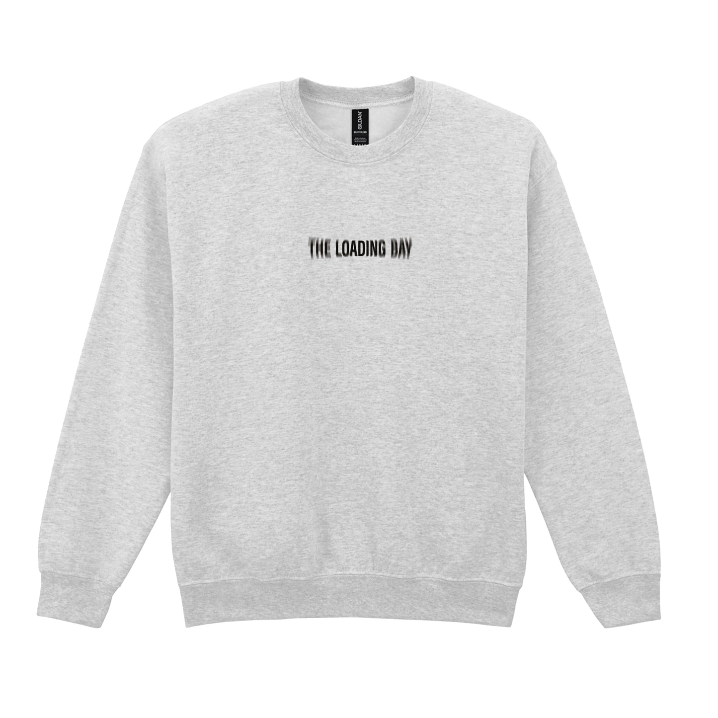 1. TLB Grey Blurred Logo Sweater